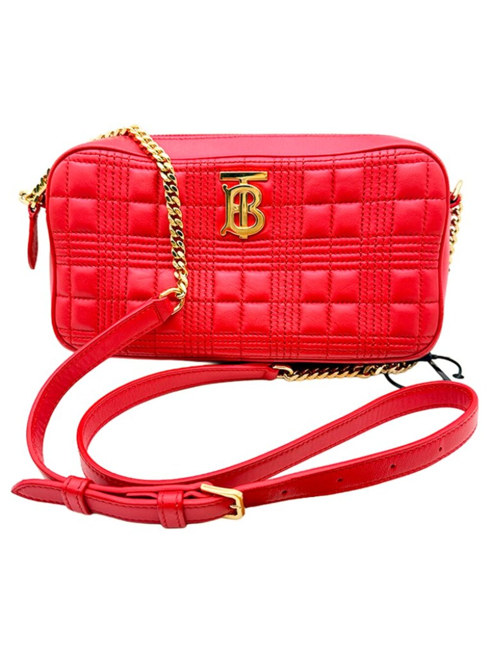 Burberry Lambskin Quilted Crossbody Bag
